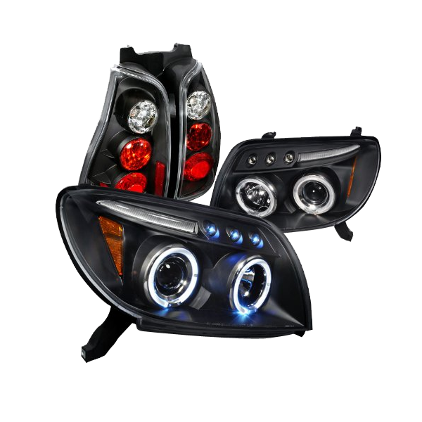 Toyota 4runner Black Halo Projector Headlights Altezza Tail lights